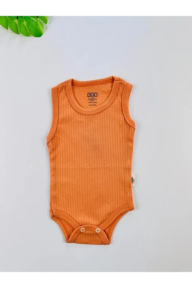 Детское боди-слип для новорожденных без рукавов Efu Baby, Orange — фото 2