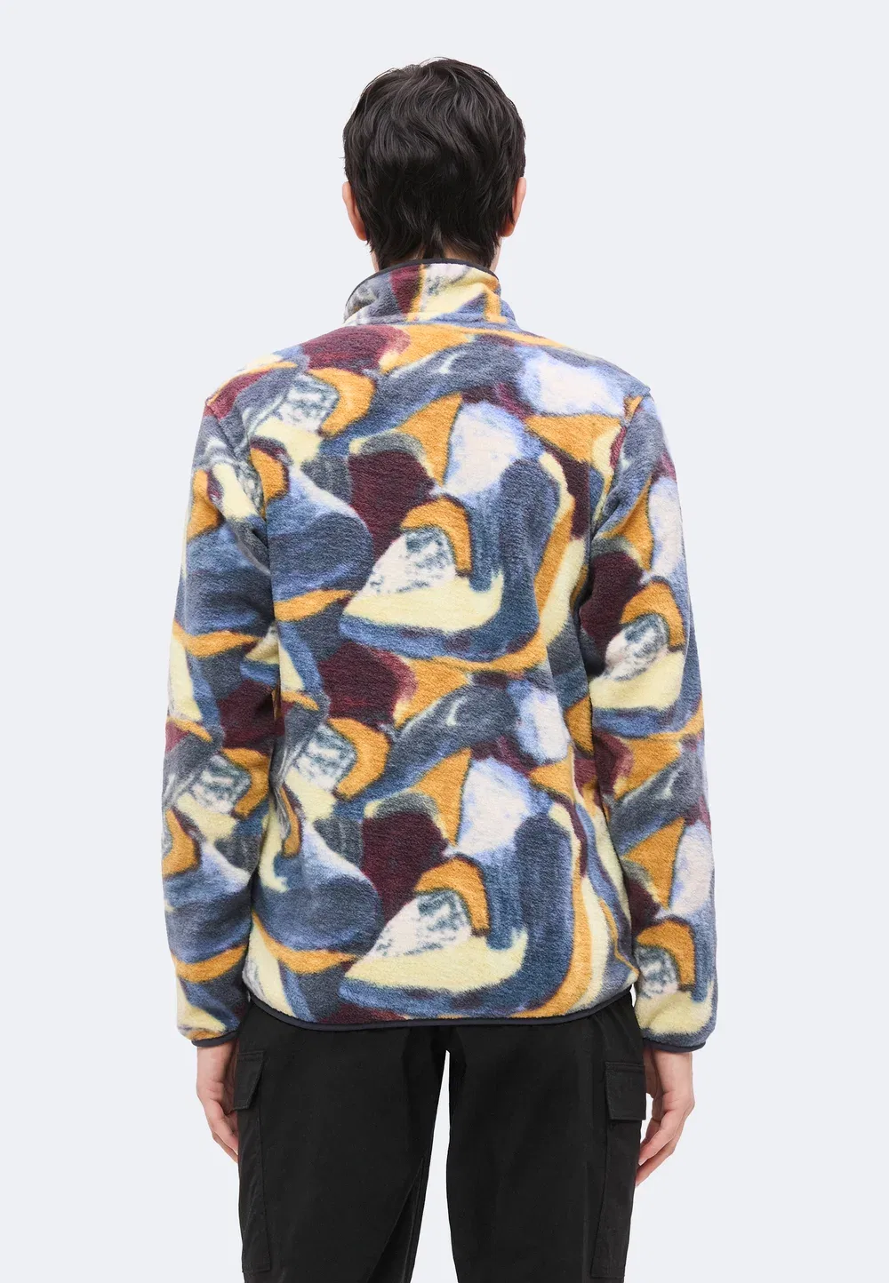 Флисовый джемпер с застежкой-молнией Synch Snap Patagonia, Smolder Blue — фото 3
