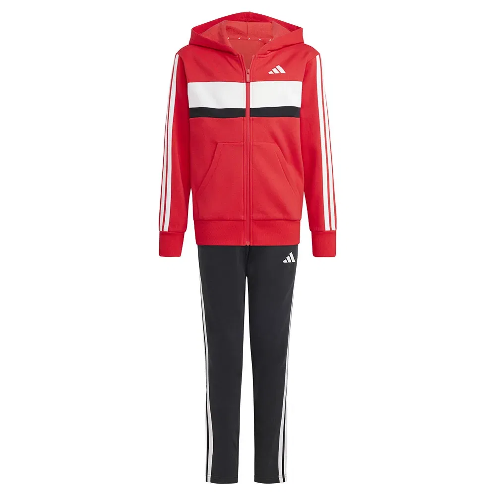 Спортивный костюм из флиса Tiberio 3 Stripes Adidas, красный