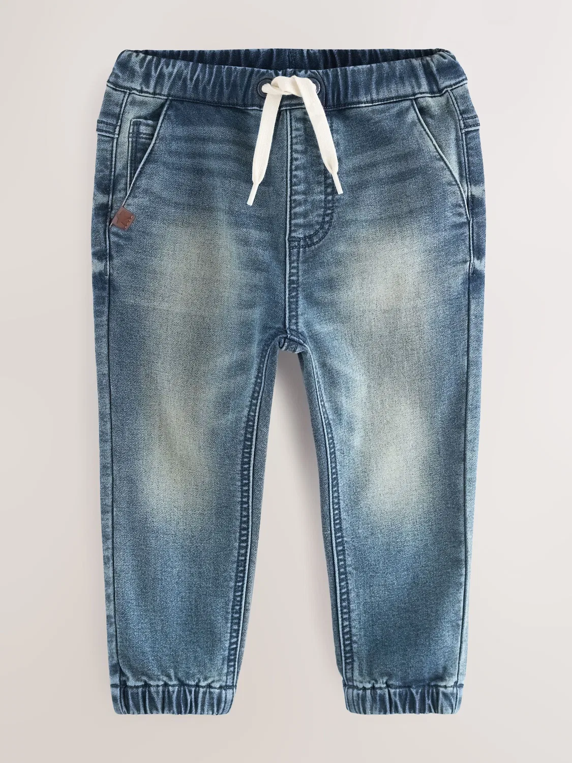 Джинсы-джоггеры на каждый день, Regular Fit, Mid Blue Next