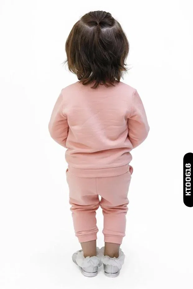 Детский спортивный костюм для девочек с принтом Nk Kids, Pink — фото 2