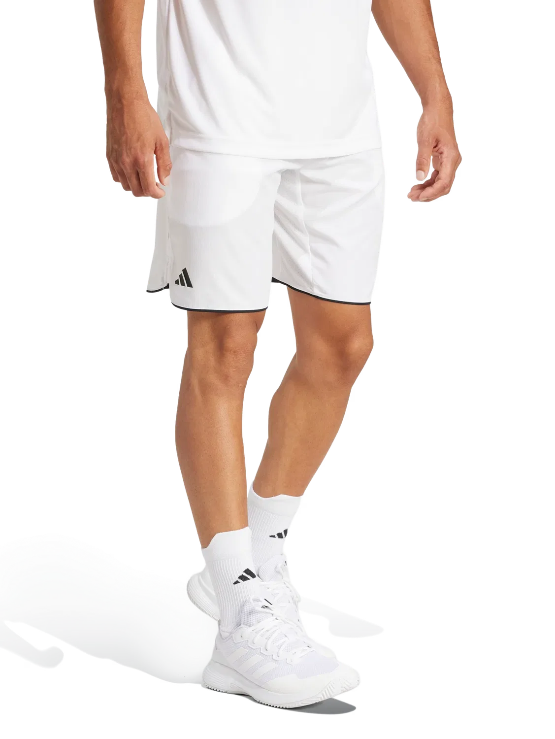 Мужские спортивные шорты с технологией Climacool Adidas, белый — фото 2