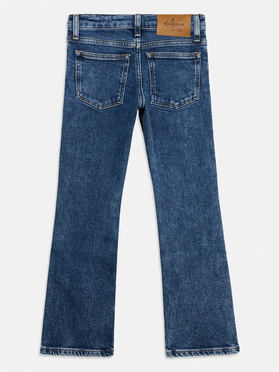 Джинсы-клеш Calvin Klein Jeans синего цвета — фото 3