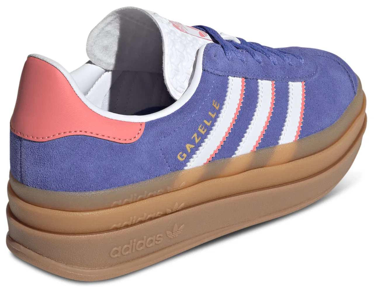 Кроссовки для девочек Gazelle Bold Adidas, цвет Real Lilac/Ftwr White/Gold Met — фото 3