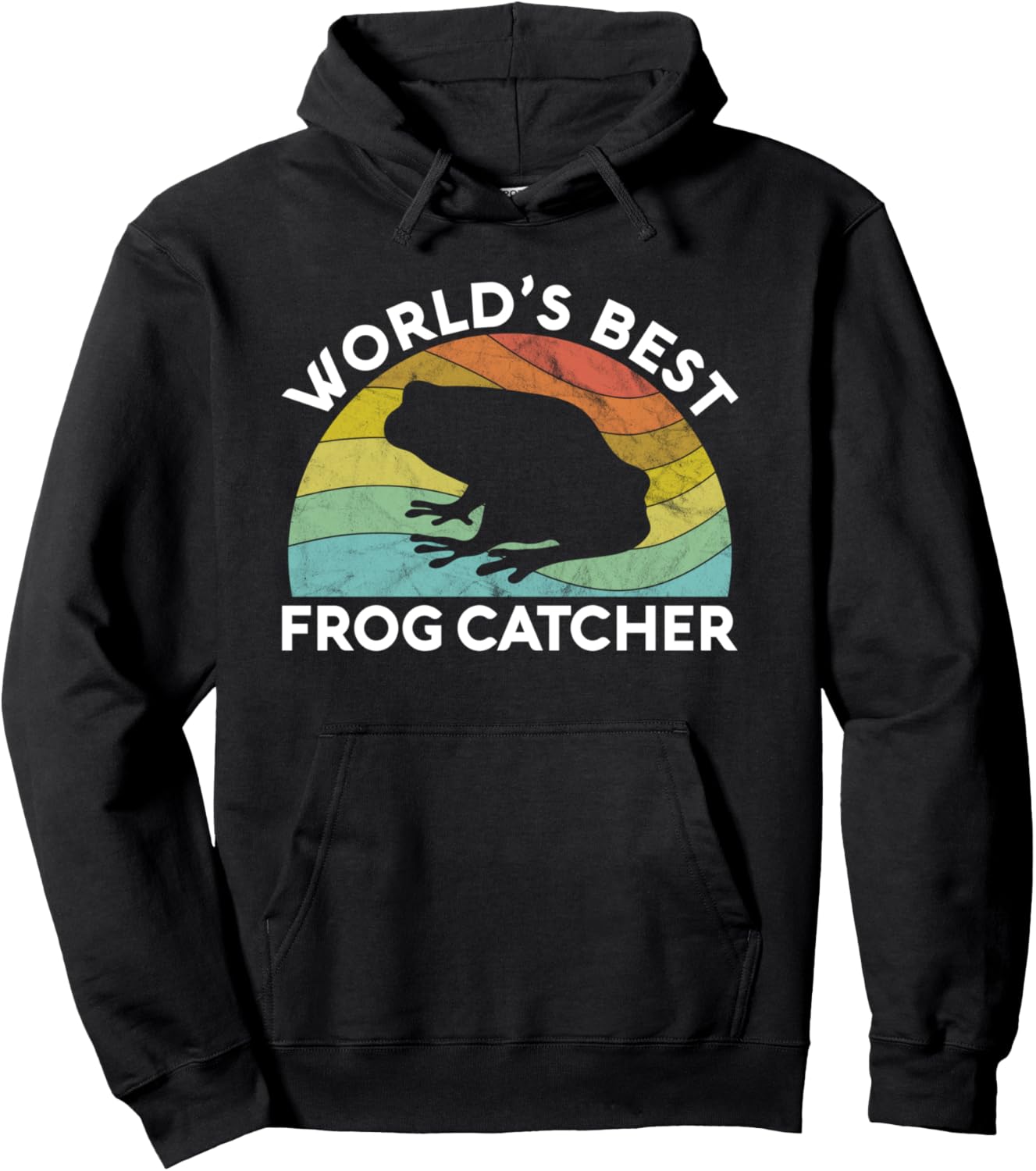 

Лучший в мире ловец лягушек, охотник на лягушек, для мальчиков, коллекционное хобби, толстовка The Frolicing Frog, черный