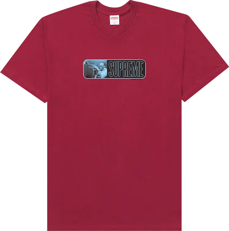 

Футболка Supreme Miles Davis Tee 'Cardinal', красный