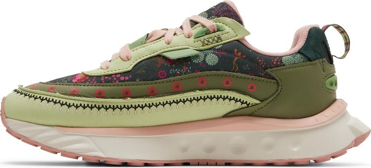 Кроссовки Puma Liberty of London x Wmns Wild Rider 2 Floral, зеленый — фото 3