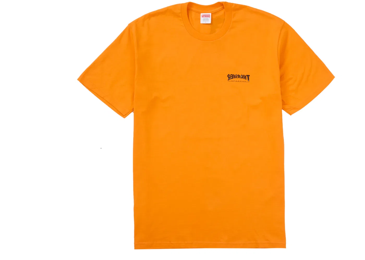 Мужская футболка с принтом Supreme Thrasher Cross, Orange — фото 2