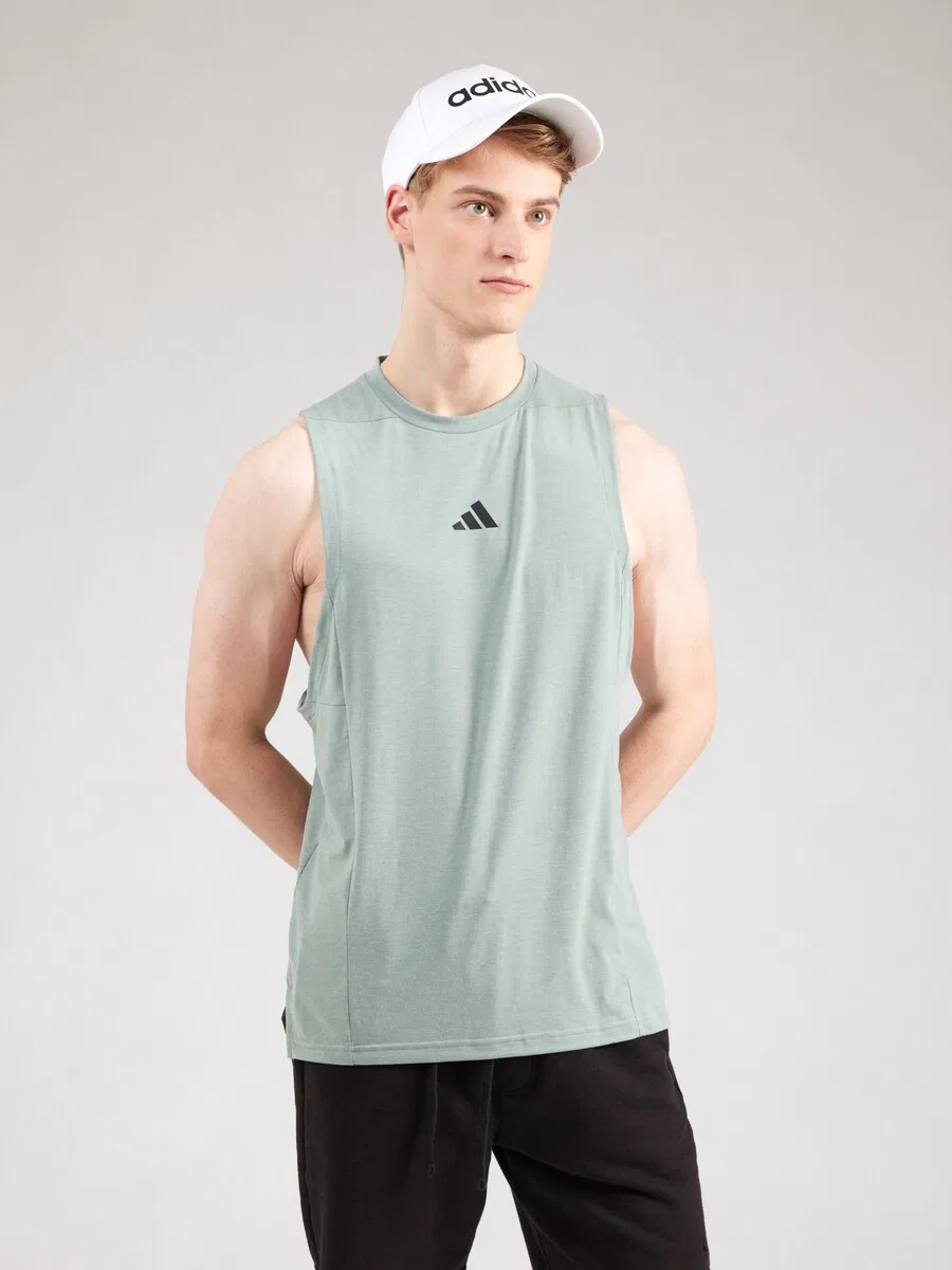 Спортивная футболка ADIDAS PERFORMANCE Performance Shirt 'Designed for Training' пастельно-зеленого цвета — фото 3