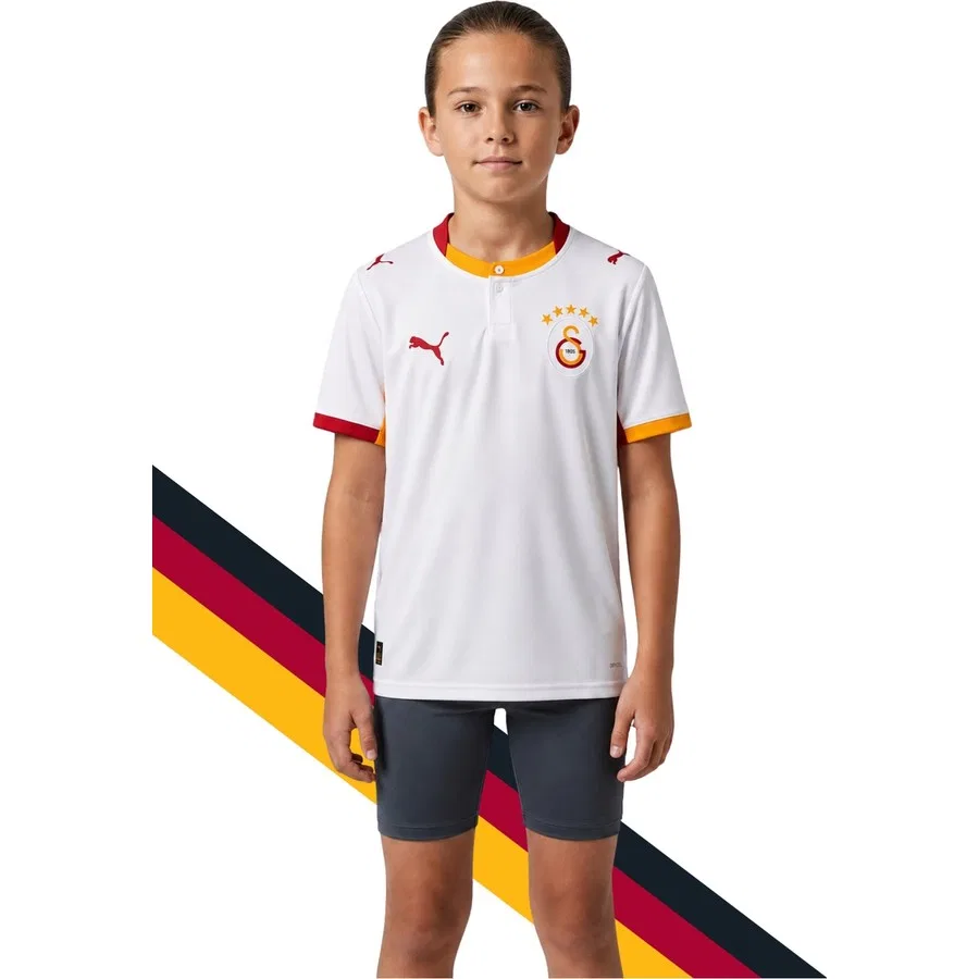 Детская футболка Galatasaray 2026/2027 Alternative White с UV-подарочной коробкой, Galatasaray, Белый — фото 3