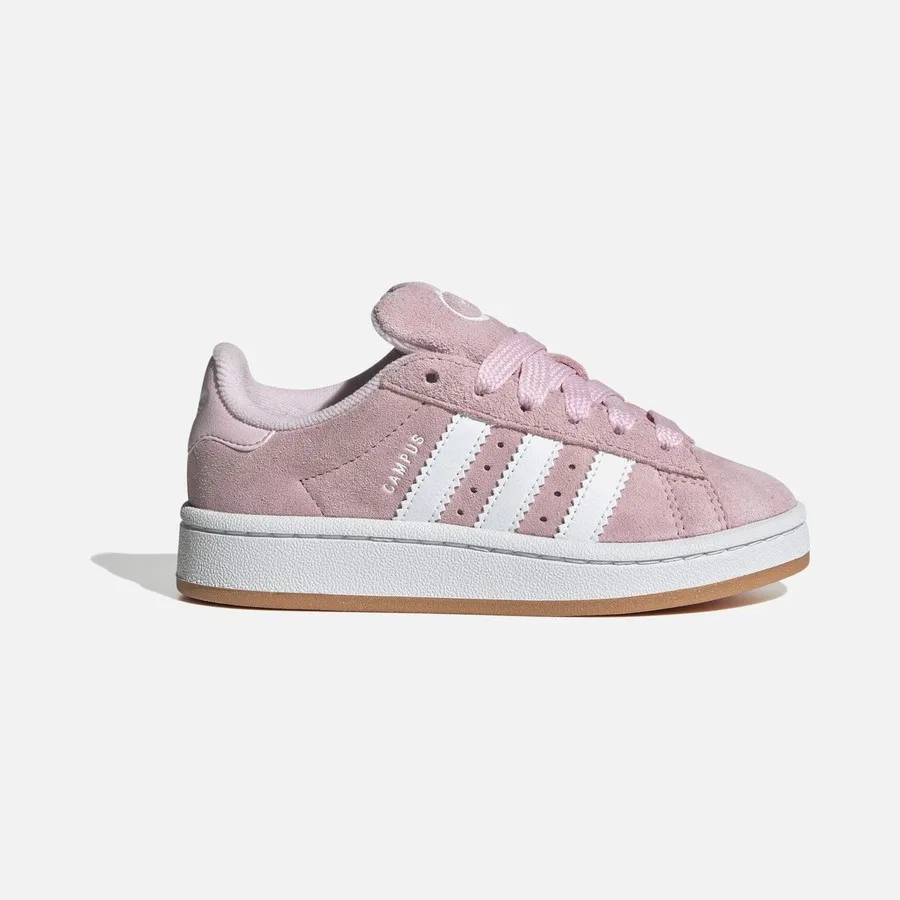 Детские спортивные кроссовки с эластичными шнурками Campus 00s Elastic Lace adidas, Розовый