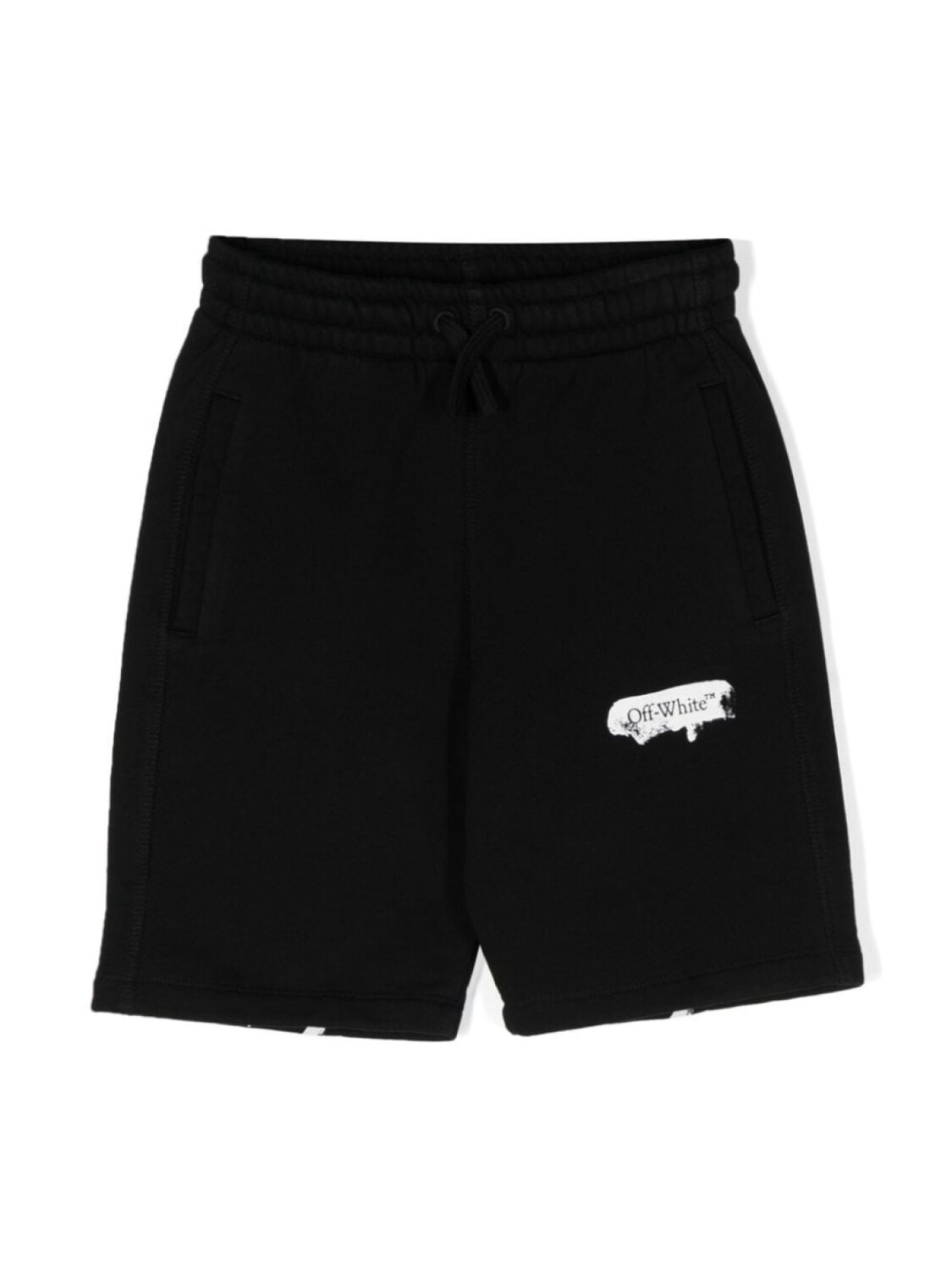 

Off-White Kids спортивные шорты с полосками Diag, черный