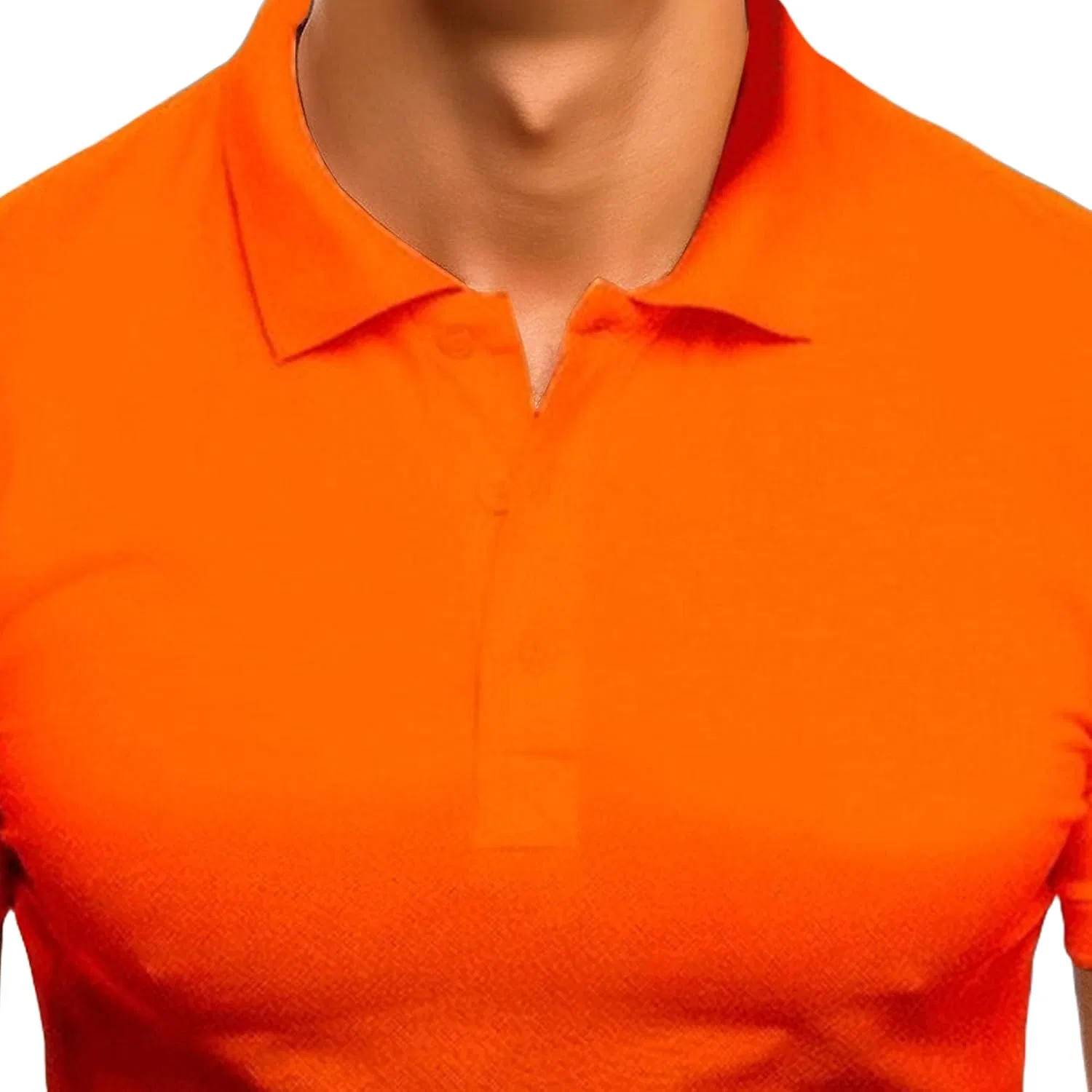Мужская футболка-поло с градиентом, Slim Fit, с коротким рукавом, жёлтый — фото 3