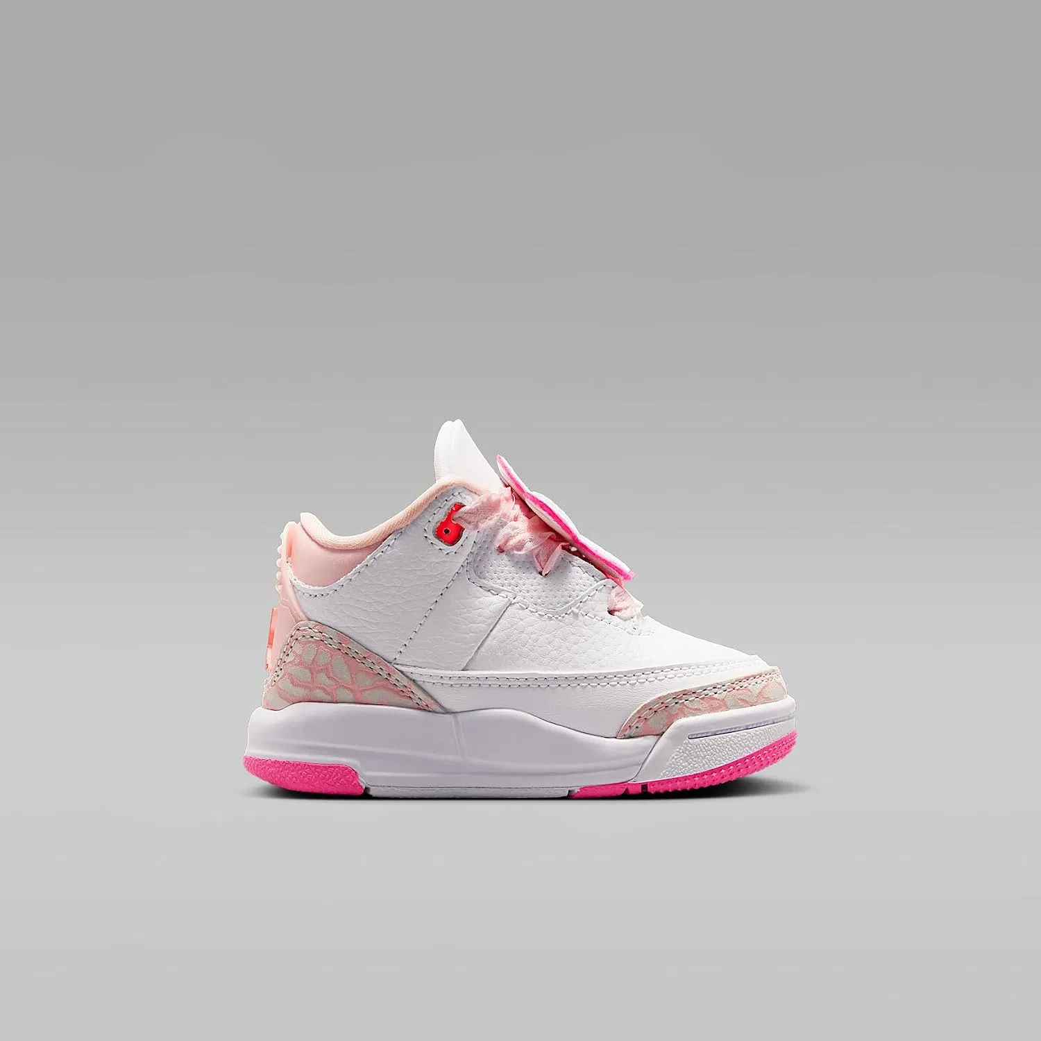 Детские кроссовки для мальчиков Jordan 3 Retro Nike, Pearl Pink/Pink Bloom/Pink Glow/Hyper Orange — фото 3