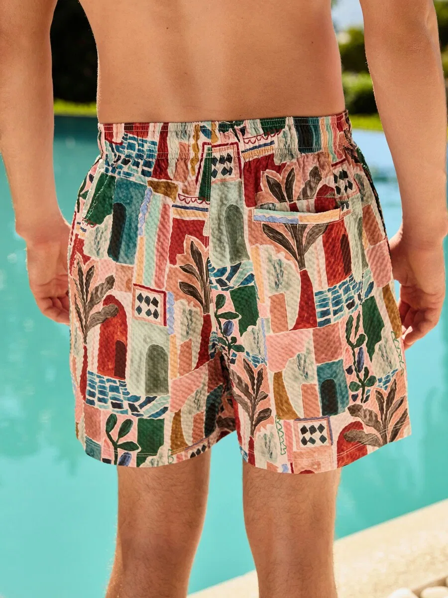 Шорты Next Board Shorts в расцветках "Лобстер" и "Лосось" — фото 2
