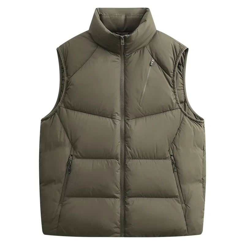 Детский пуховик-жилет без рукавов MINISO, Khaki Green