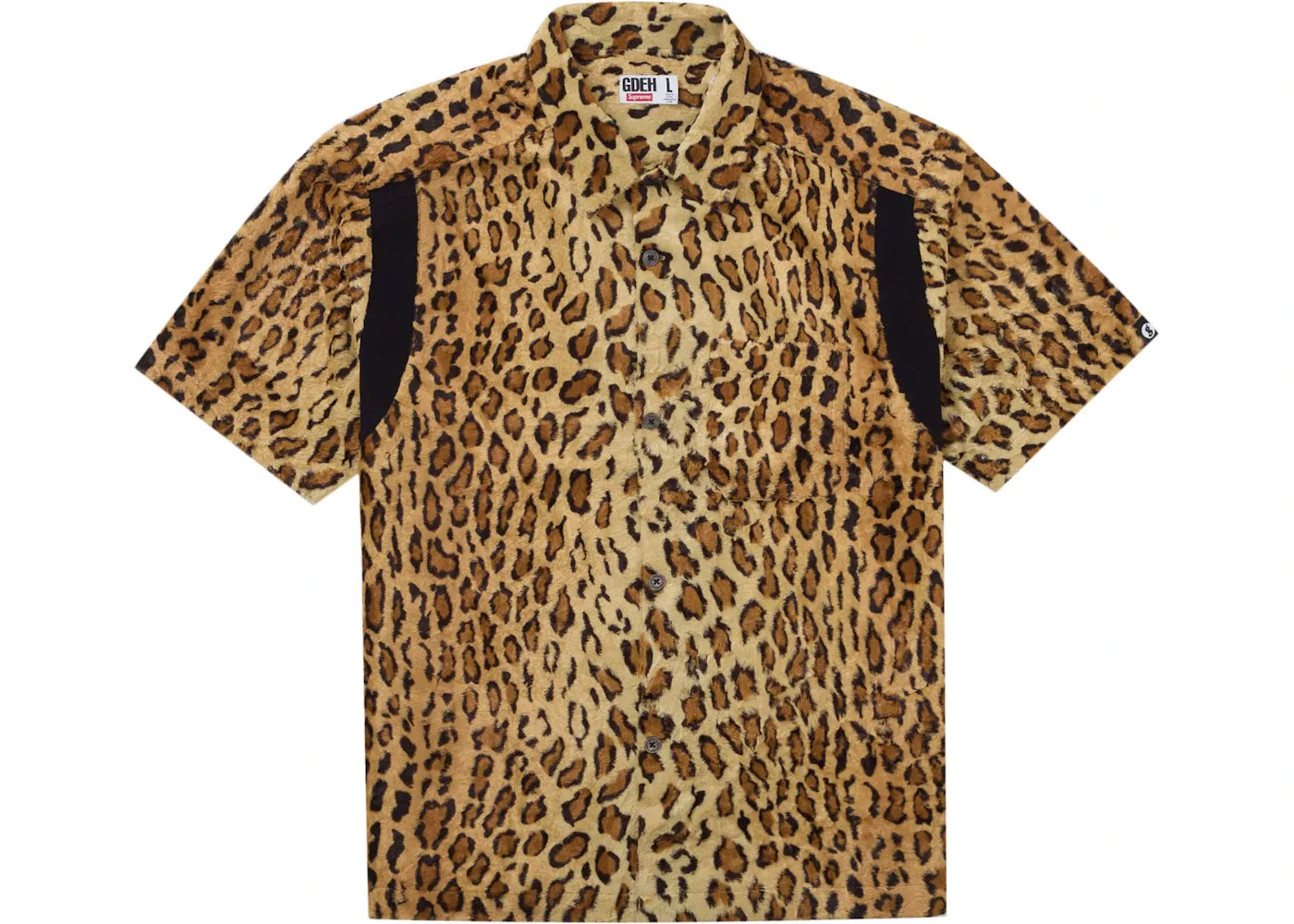 Мужская рубашка с коротким рукавом с принтом Shirt Supreme, Leopard