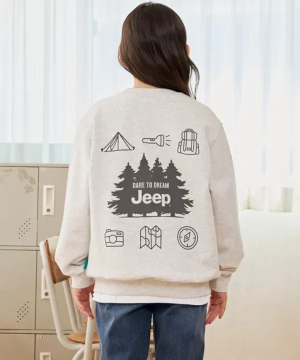 Свитшот детский, зеленый, Jeepkids