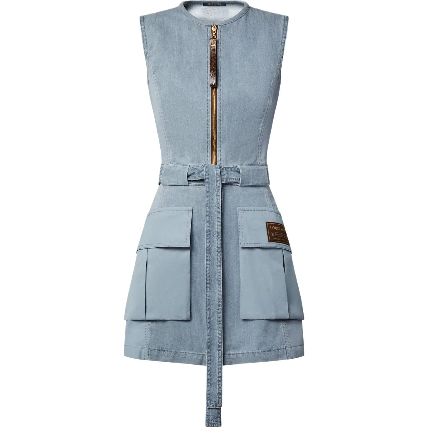 Женское платье без рукавов LOUIS VUITTON, Blue