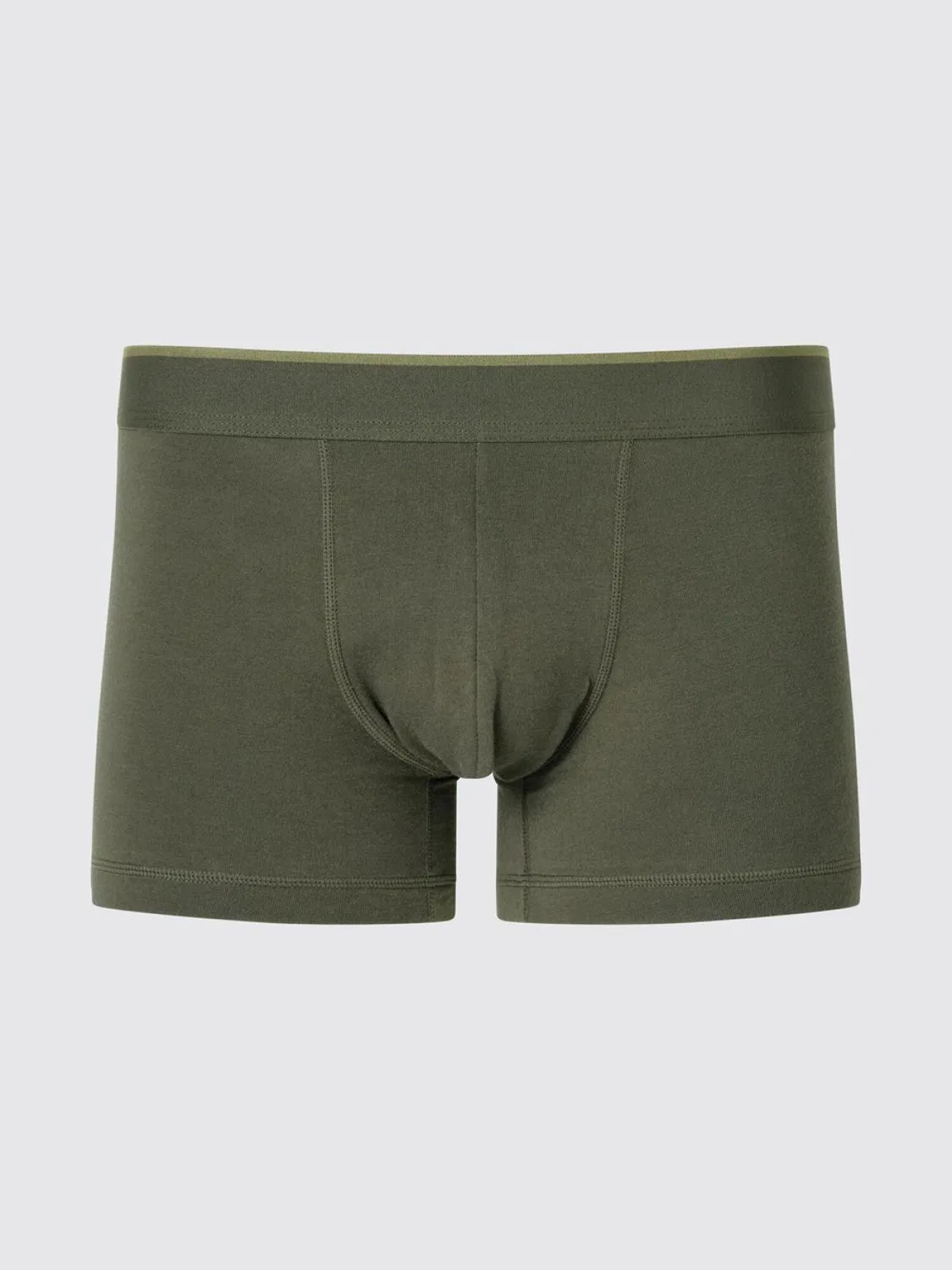 Трусы-боксеры низкой посадки Uniqlo, темно-оливковый
