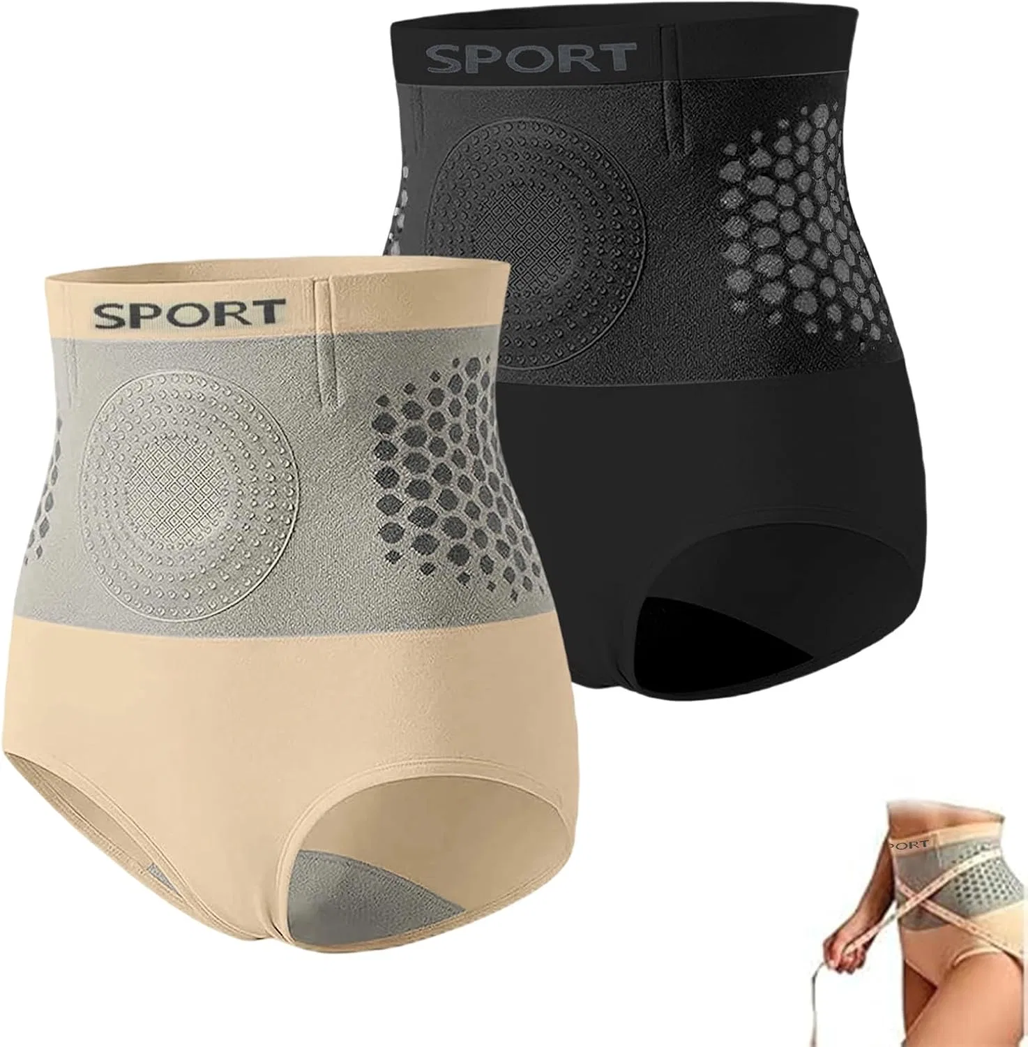 Шорты для коррекции фигуры с микроволокнами, 4-в-1, Generic, размер L, Beige+schwarz