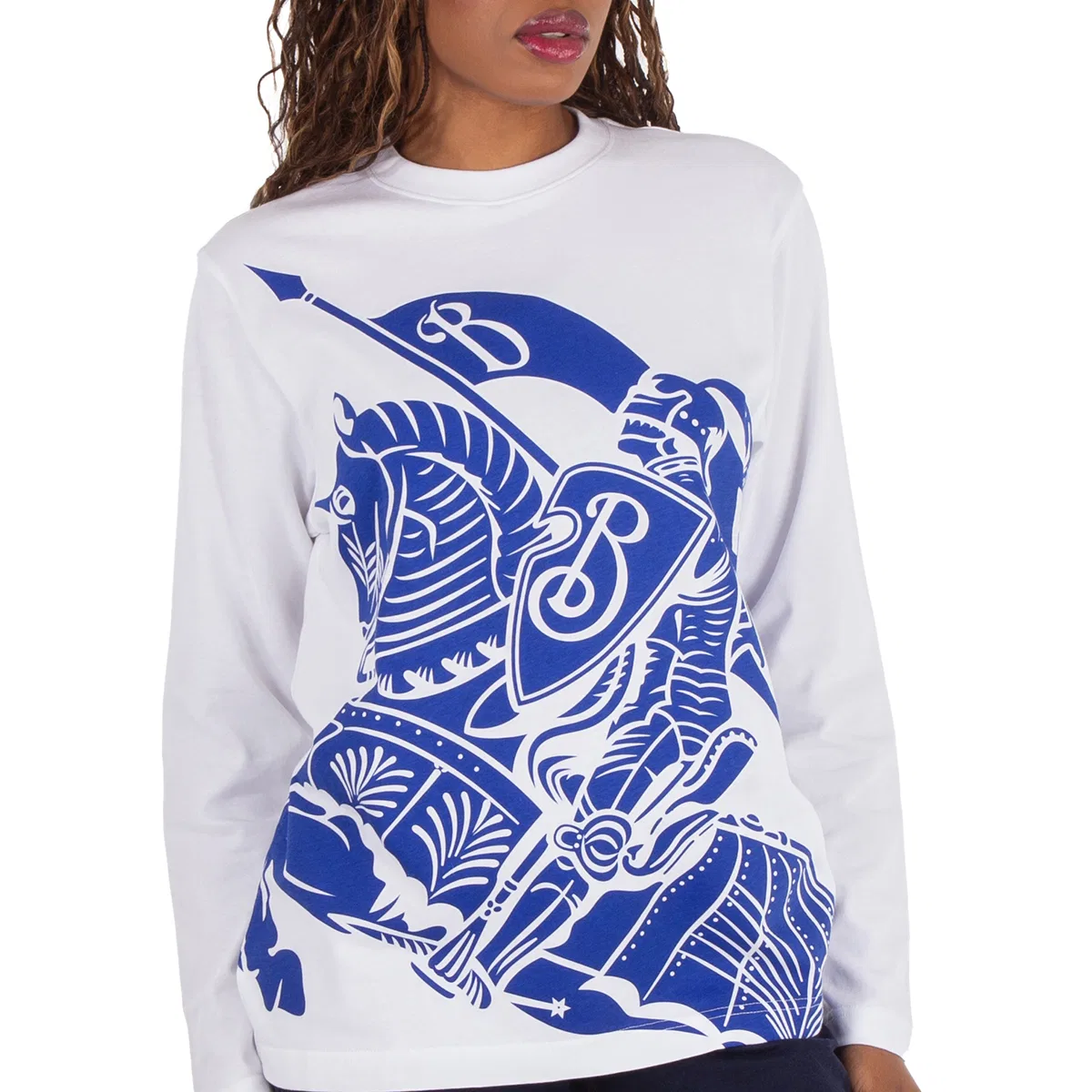 Футболка из хлопка EKD-Print Cotton T-Shirt Burberry, White — фото 2