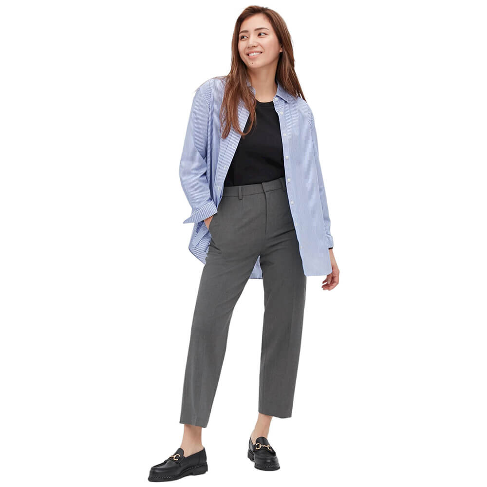 

Брюки Uniqlo Smart Ankle Length, серый
