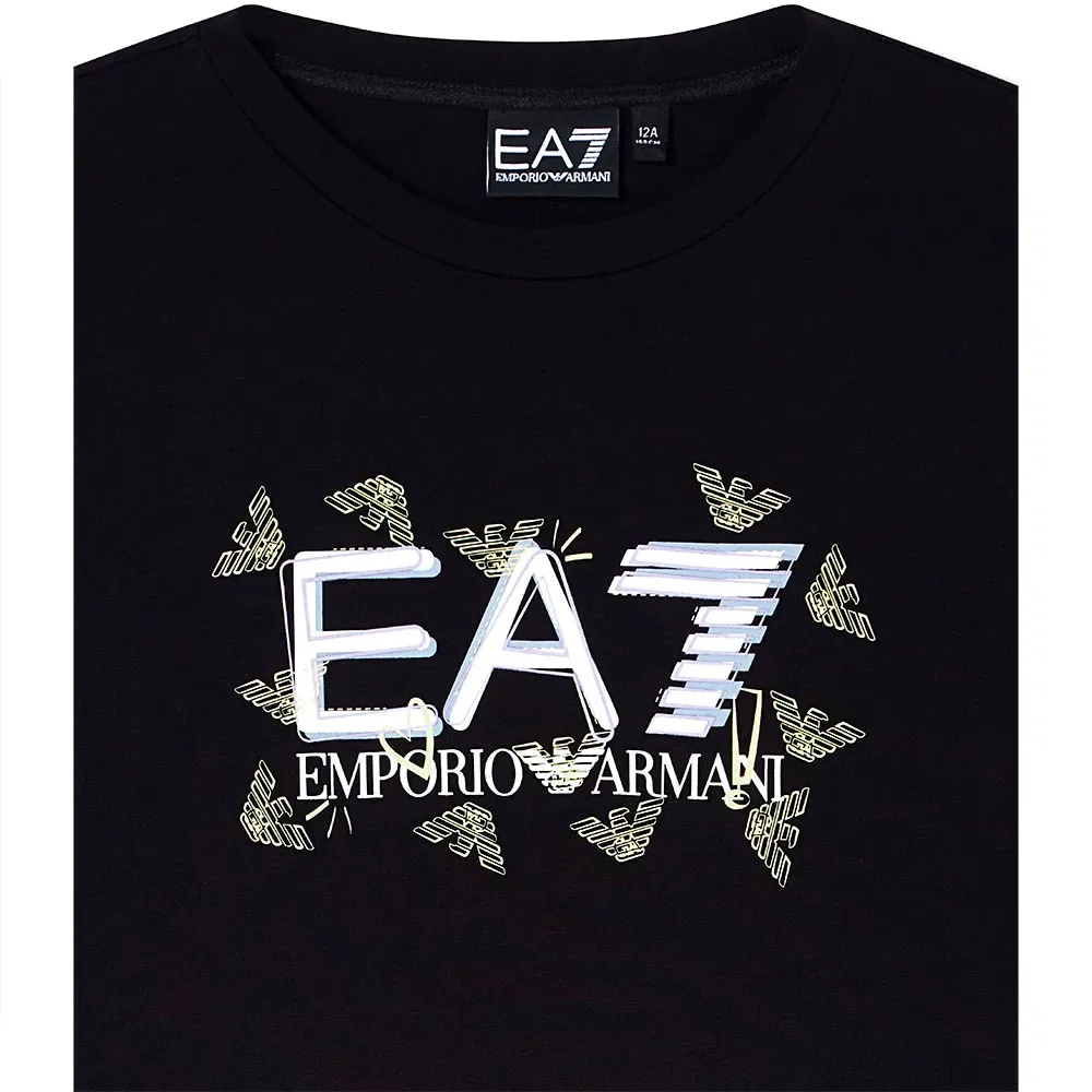Футболка с коротким рукавом Ea7 Emporio Armani, черный — фото 3