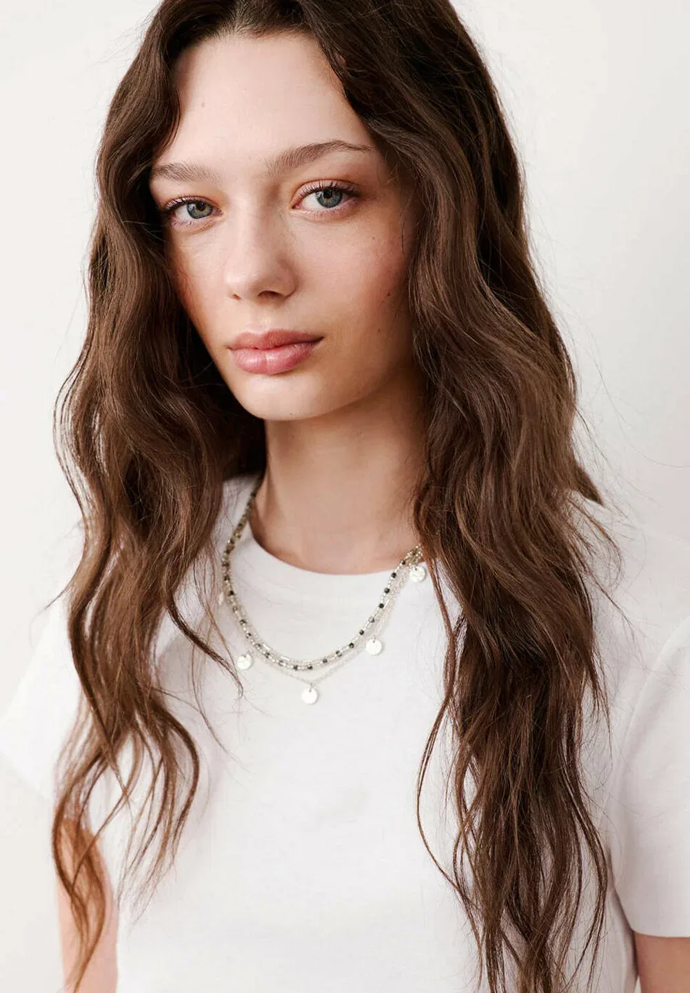Подростковая - базовая футболка Mango Kids, Off-White — фото 2