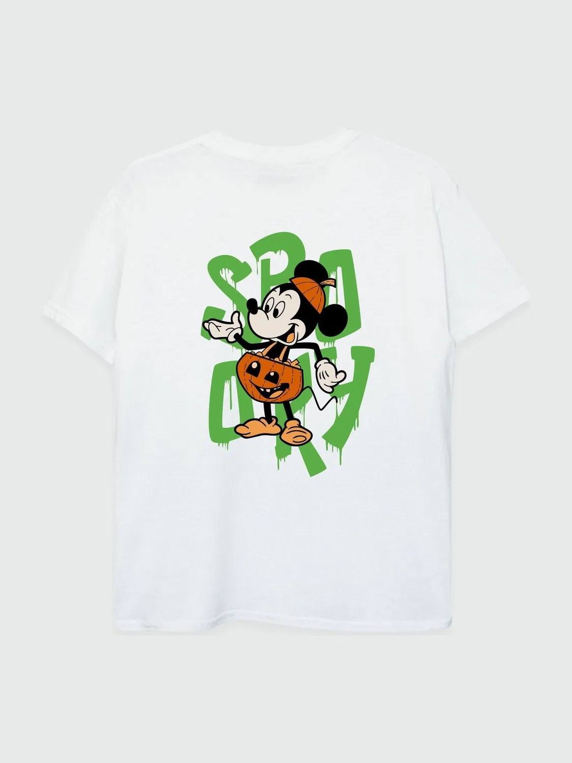 Футболка с принтом Mickey Mouse Halloween Rags & Rascals, белый — фото 3