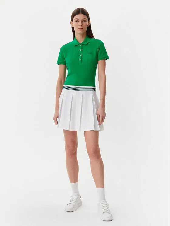 Поло Lacoste slim fit, зеленое — фото 2