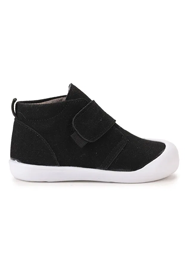 Детские ботинки для девочек на липучке Winnie first step Kiko Kids, Black — фото 4