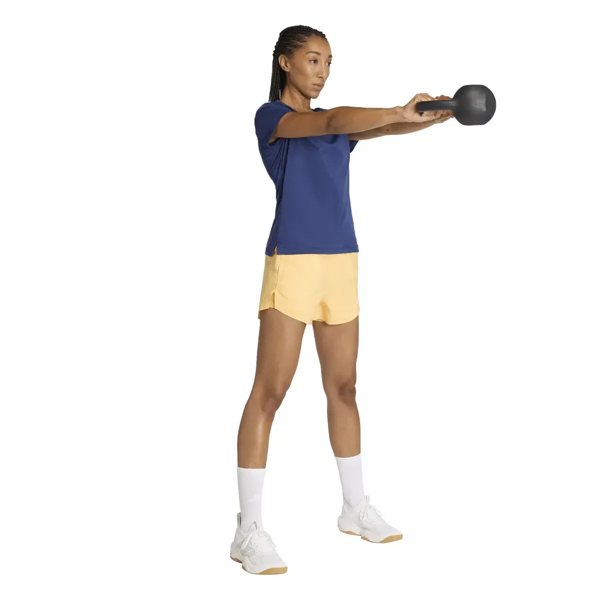 Женская футболка с V-образным вырезом Workout Essentials adidas, Azul — фото 3