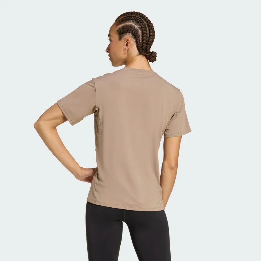 Футболка спортивная с коротким рукавом Performance KD9813 Designed For Training Go To adidas, Светло-зеленый — фото 2