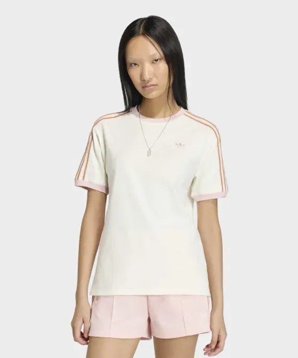 Футболка с 3 полосками Summer Glow Advanced Adidas, белый