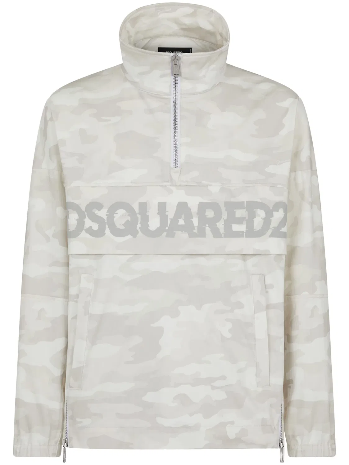 Спортивная куртка с камуфляжным принтом DSQUARED2, серый