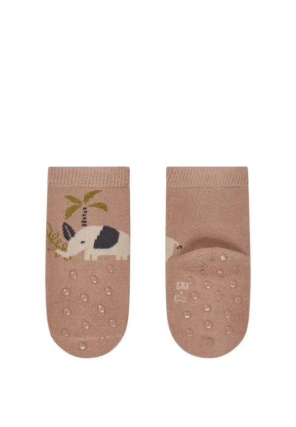 Носки 2-pack с животными Krabbel 2-pack elefant Sterntaler, taupe, коричневый — фото 2
