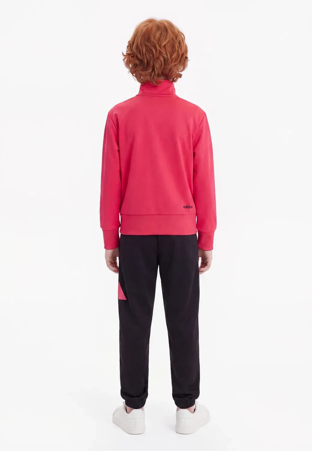 Детский спортивный костюм унисекс для девочек Adidas Performance, Power Pink/White — фото 2