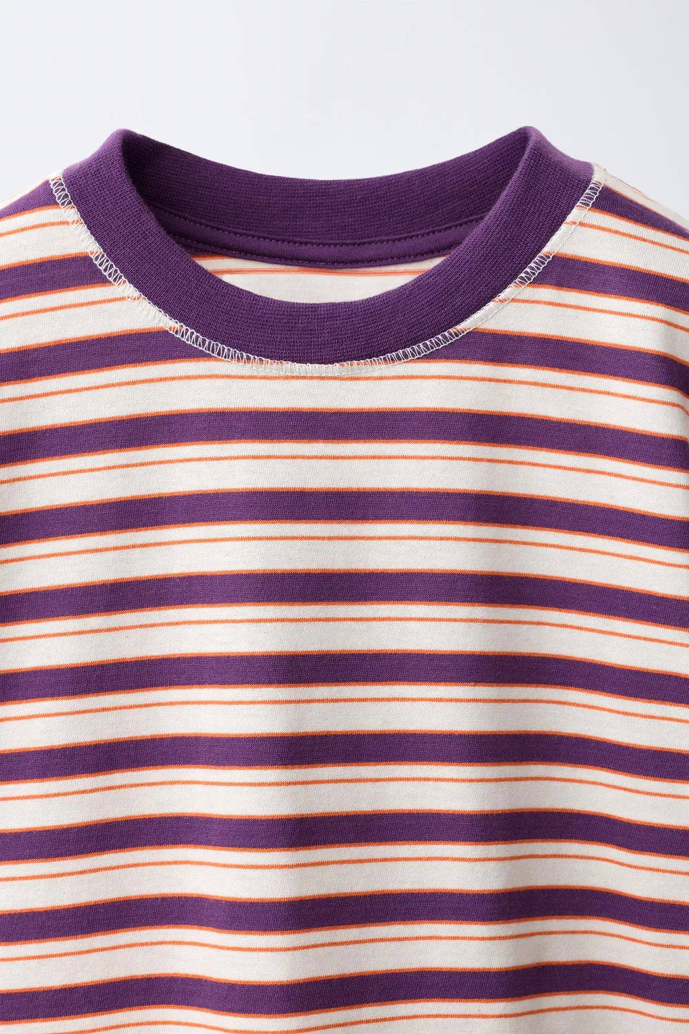 Полосатая футболка ZARA, Purple — фото 3