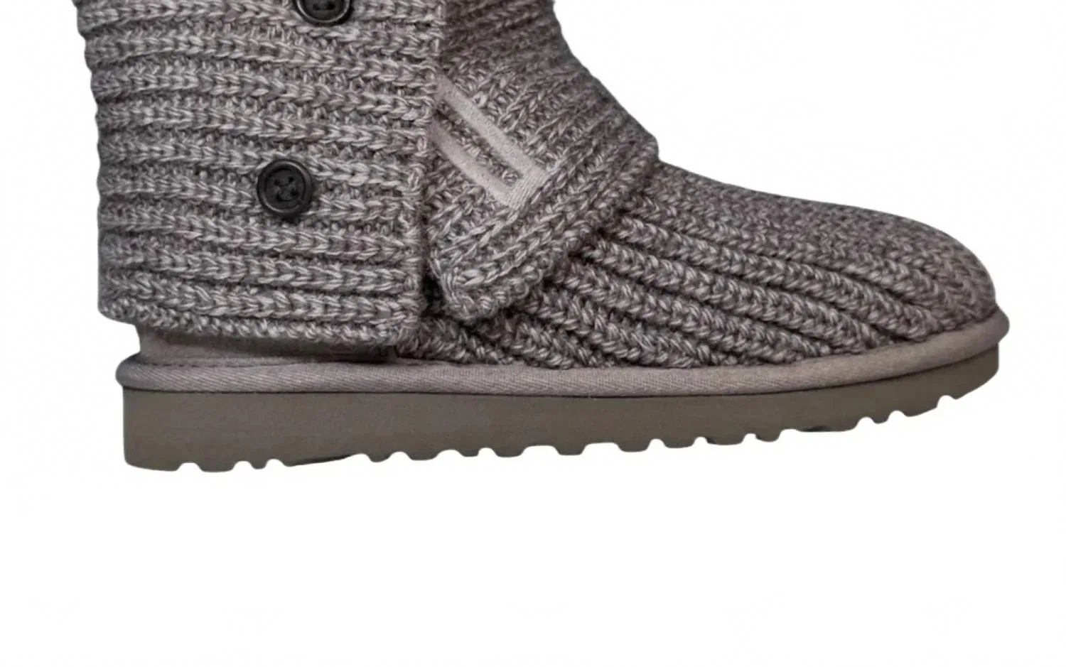 Детские классические сапоги-кардиган на пуговицах Kid's Classic Cardy Boots UGG, серый — фото 2