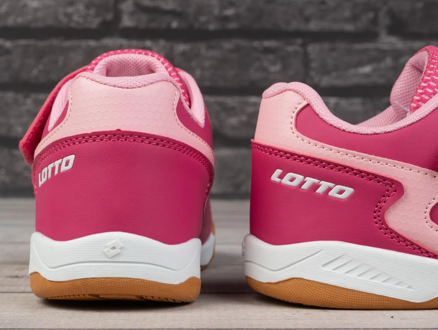 Детские кроссовки с текстурным верхом Dasher Lotto, Rosa / Weiss — фото 4