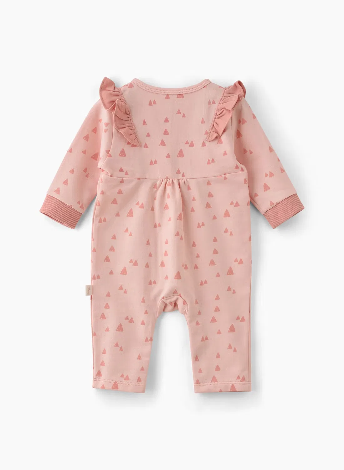 Комбинезон для сна новорожденных с хлопковым принтом Elegant Kids, розовый — фото 2