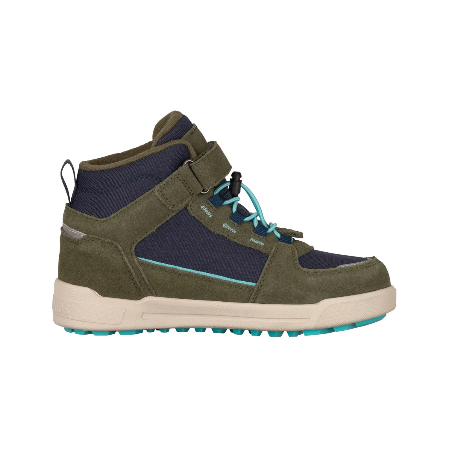 Детские зимние ботинки водонепроницаемые KIDS GRYLLEFJORD MID CUT TROLLKIDS, Mystic Blue/Pine Green/Arctic Blue — фото 3