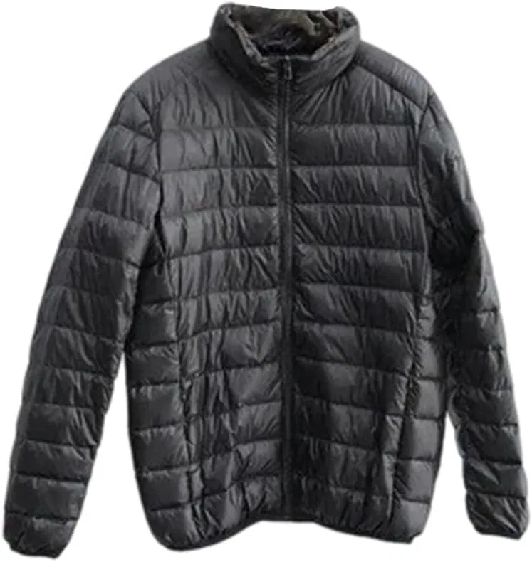Мужская куртка утепленная с пухом, Ultralight White Duck Down, чёрный