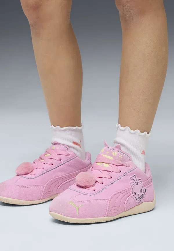 Кроссовки из кожи и текстиля Speedcat Sneakers Puma, Pink Shimmer-alpine Snow, розовый — фото 2