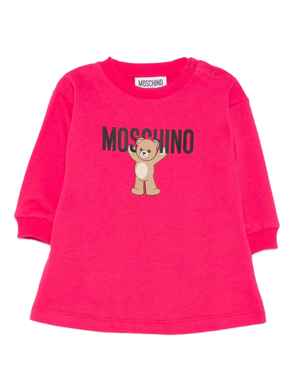 

Платье с принтом Moschino Kids, розовый