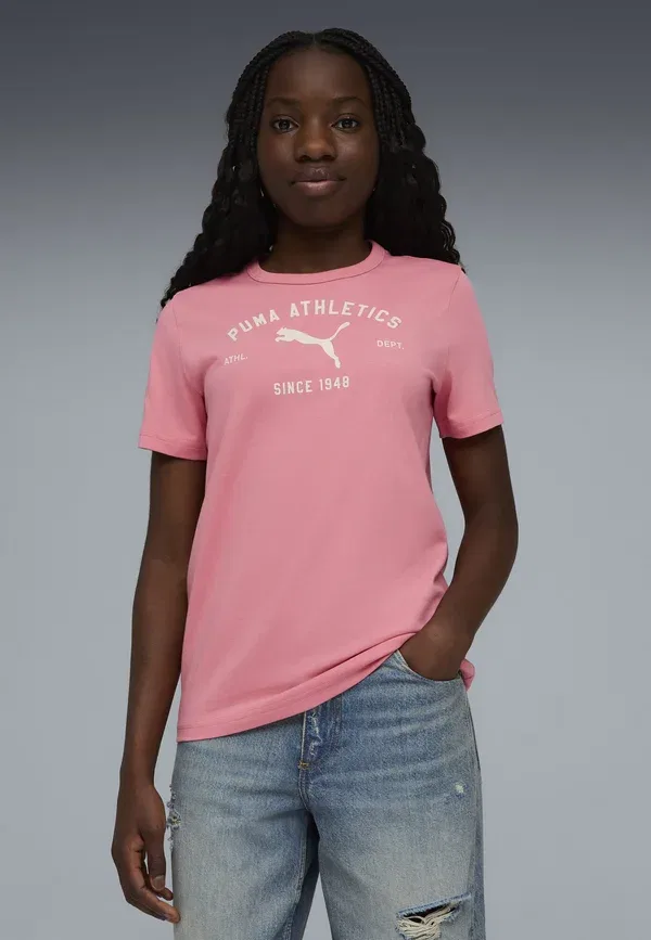 Футболка с принтом Class Graphic T-shirt Puma, wild pink, розовый