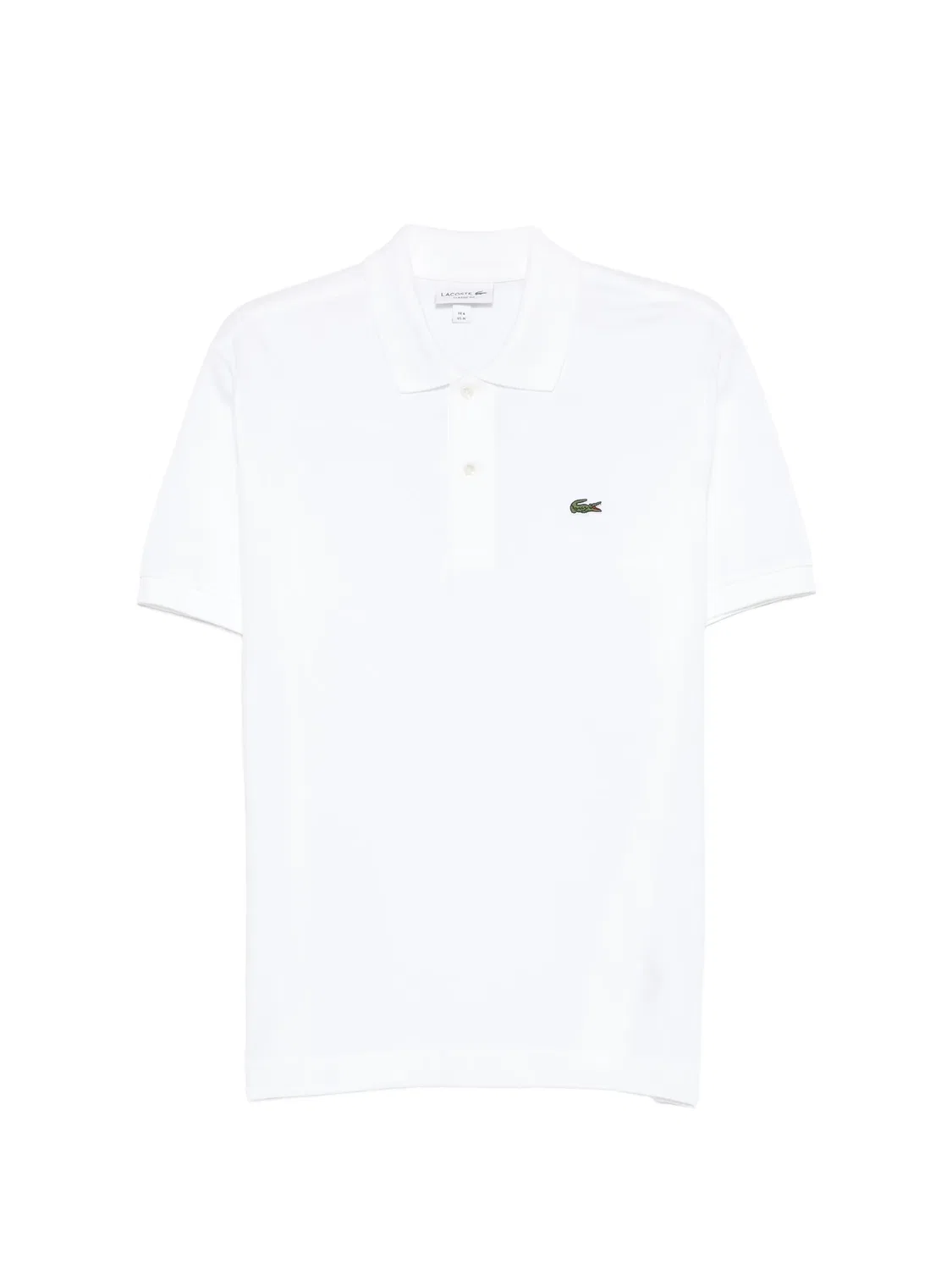 Поло белое Lacoste, белый