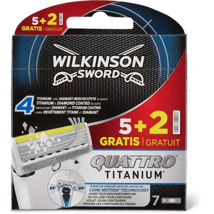 

Сменные лезвия Quattro Titanium для мужчин — упаковка из 7 шт Wilkinson Sword