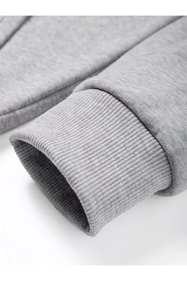 Детская куртка для девочек с принтом Basics Haha, Gray — фото 4